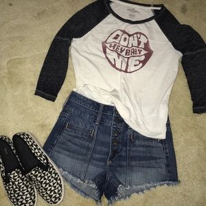 AEO high waisted shorts